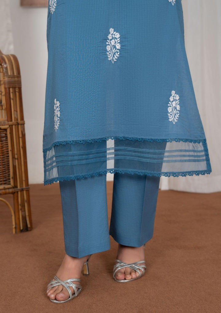 3Pc Embroidered Lawn Blue JASHAN-J26-0033