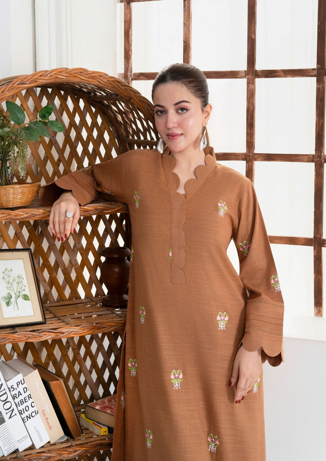 2pc Multi Embroidered Khaddar AML-W25-0009