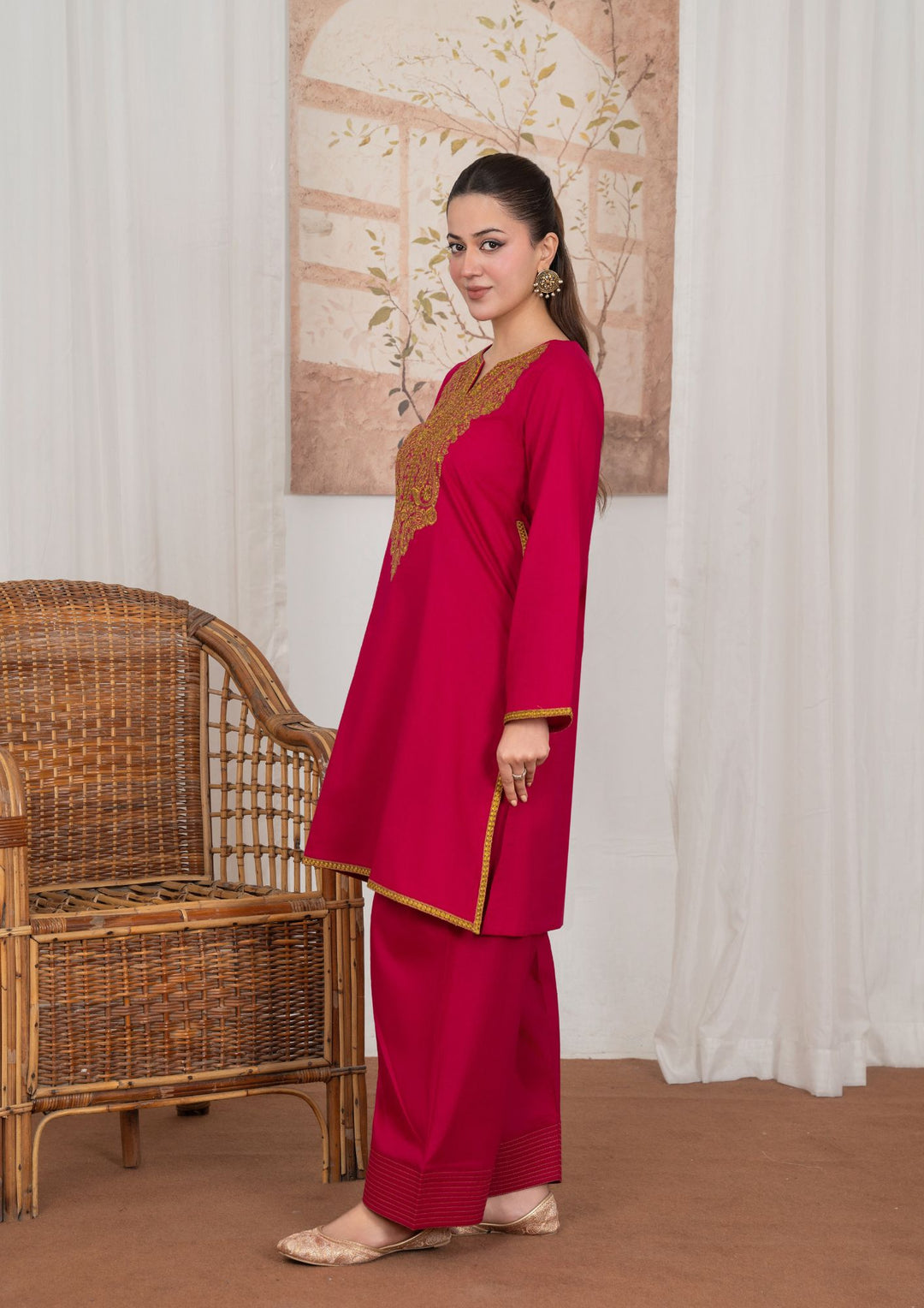 2pc Embroidered Lawn with Farshi Shalwar JASHAN-J26-0044