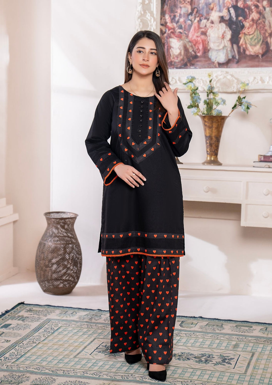 2Pc Digital Print Lawn with Farshi Shalwar Gulmeena-G26-0021