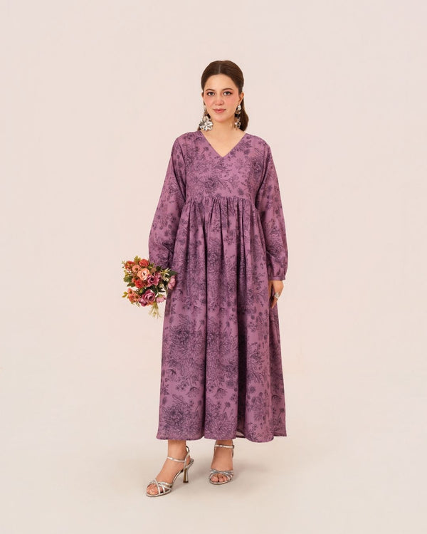 1Pc Digital Print Swiss Silk Long Tunic JUPITER-F25-0043