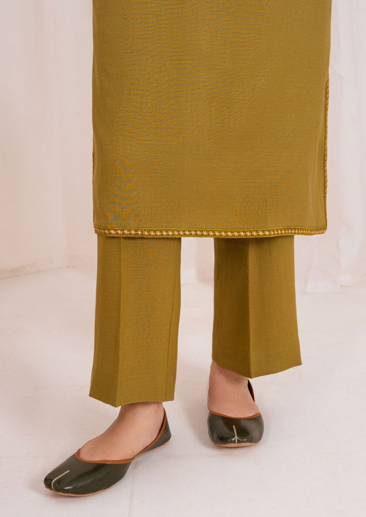 3pc Embroidered Rib Karandi with Embroidered Border Shawl AML-W25-0025