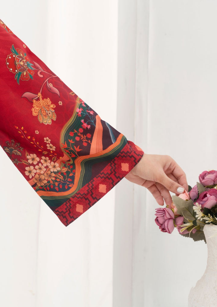 2Pc Printed Arabic Silk AML-W25-0040