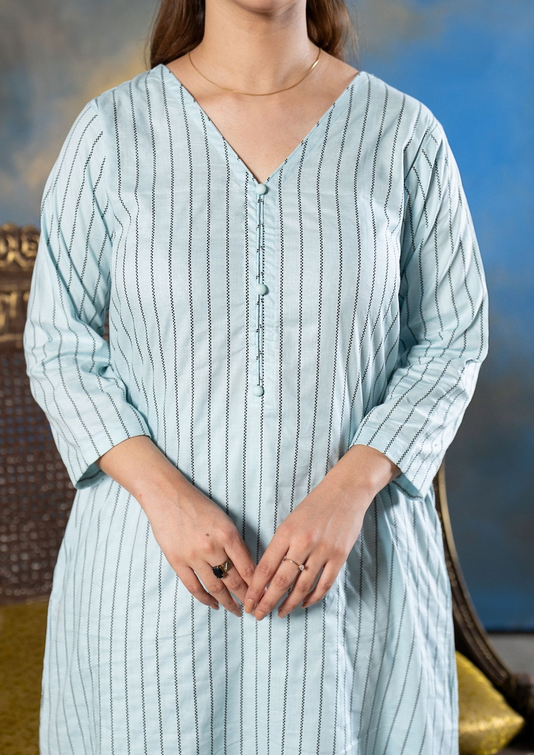 2Pc Bubble Lawn Ice Blue ROZ-R26-0017