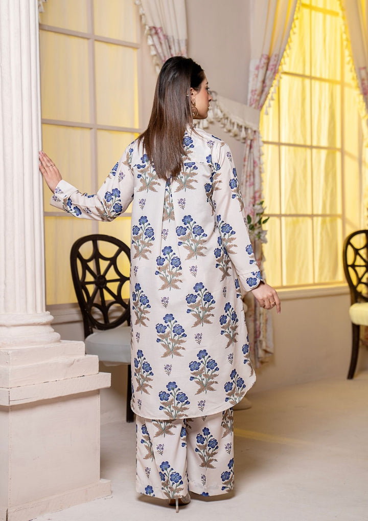 2Pc Digital Print Arabic Silk Lawn Gulmeena-G26-0015