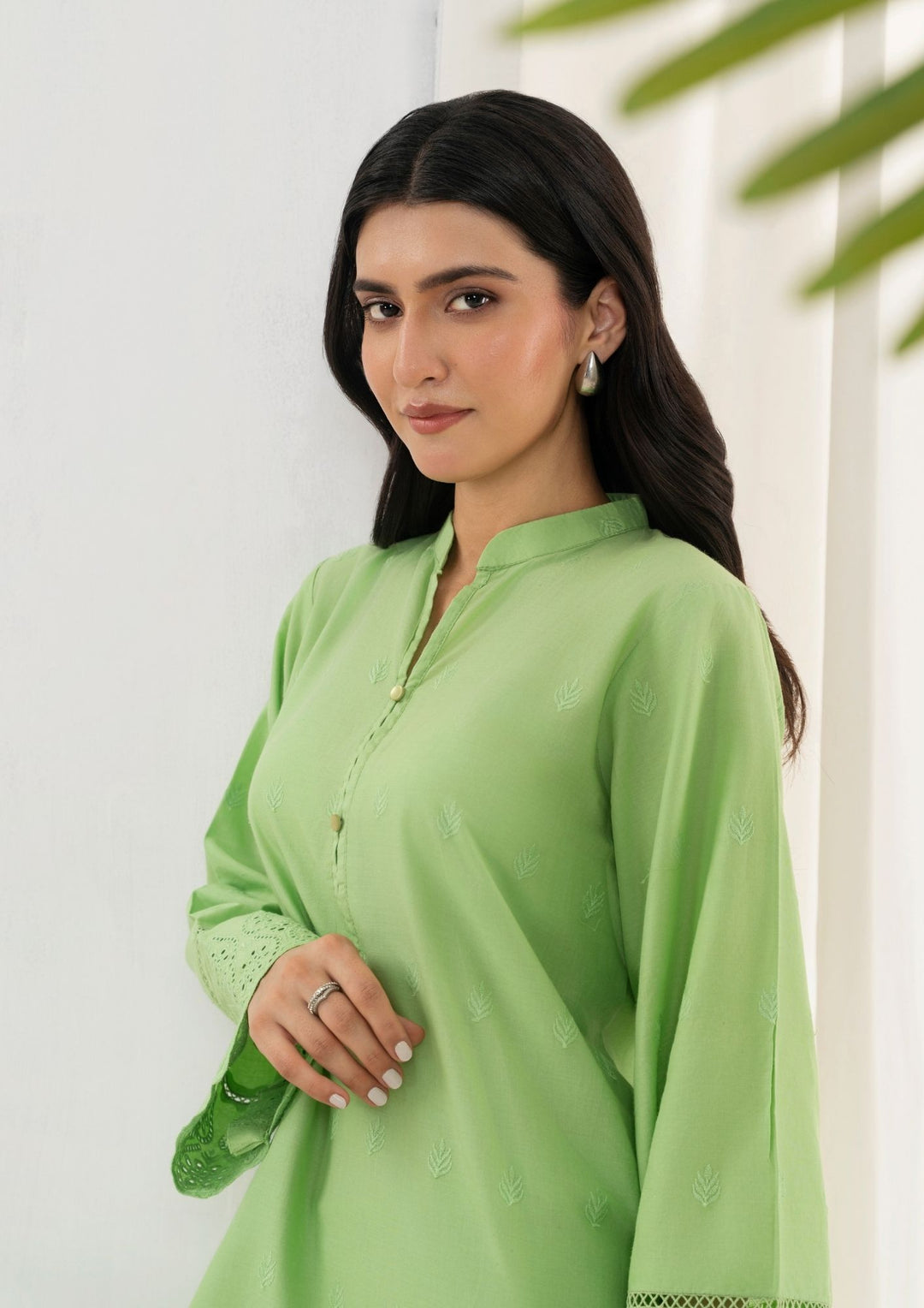 2pc Schiffli Embroidered Set Rozana-S25-0018