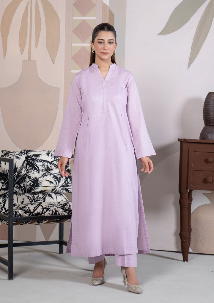 2Pc Cotton Lawn Lilac ROZ-R26-0002