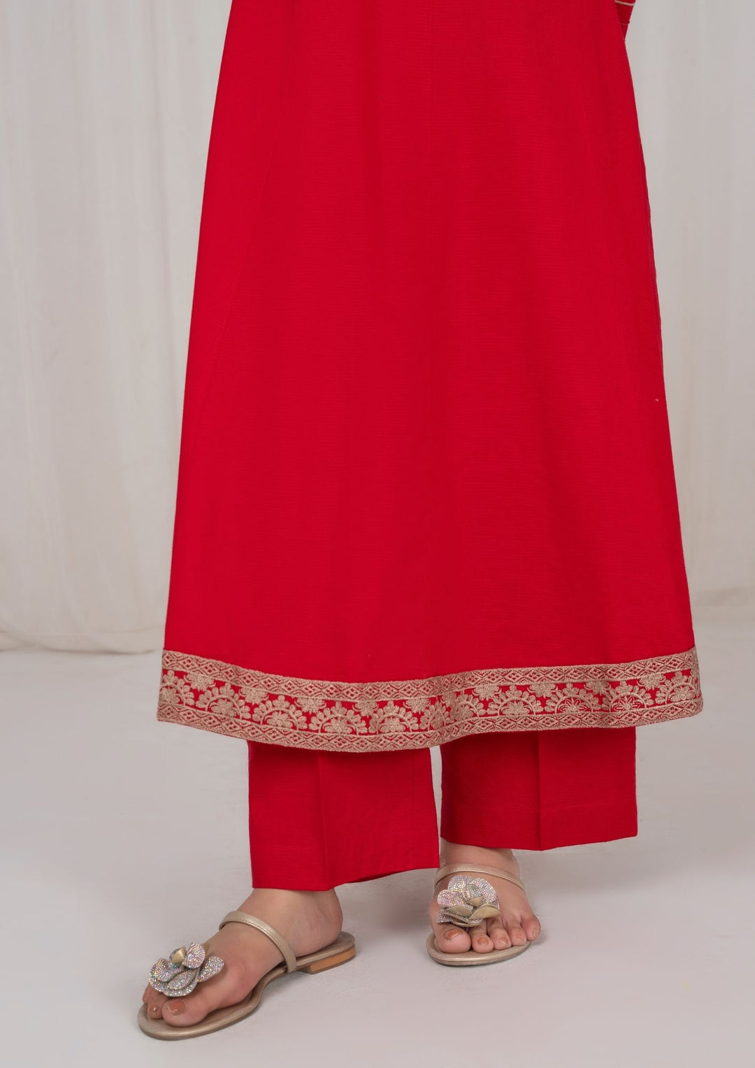 2Pc Red Embroidered Lawn RIW-R26-0009