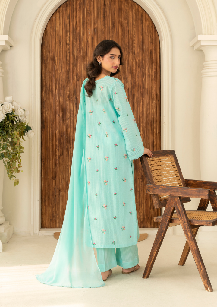 3Pc Embroidered Lawn FATAH-F25-0009