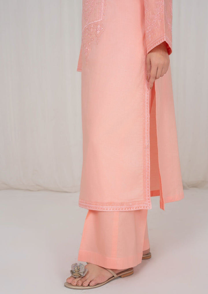 2Pc Peach Embroidered Lawn RIW-R26-0010