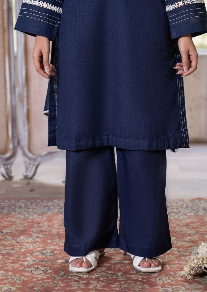 3Pc Lawn Navy with Chiffon Dupatta MONO-M26-0012
