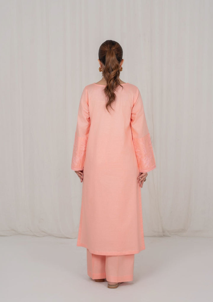 2Pc Peach Embroidered Lawn RIW-R26-0010