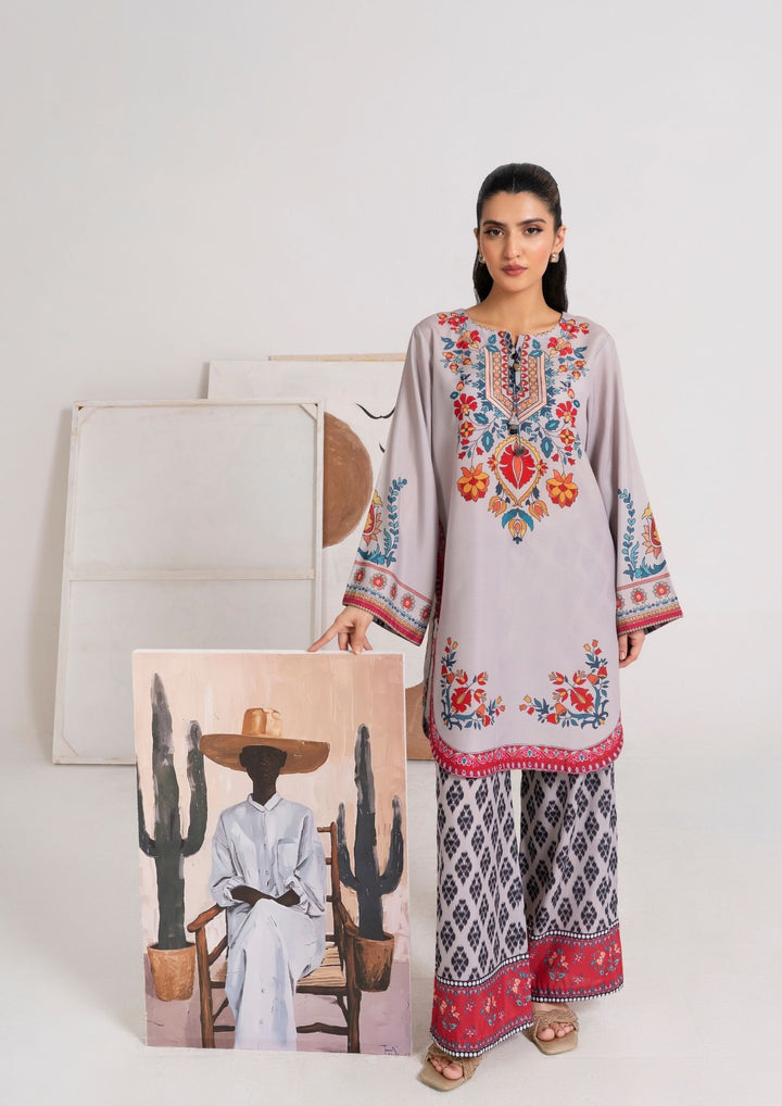 2Pc Printed Swiss Silk JUPITER-F25-0016