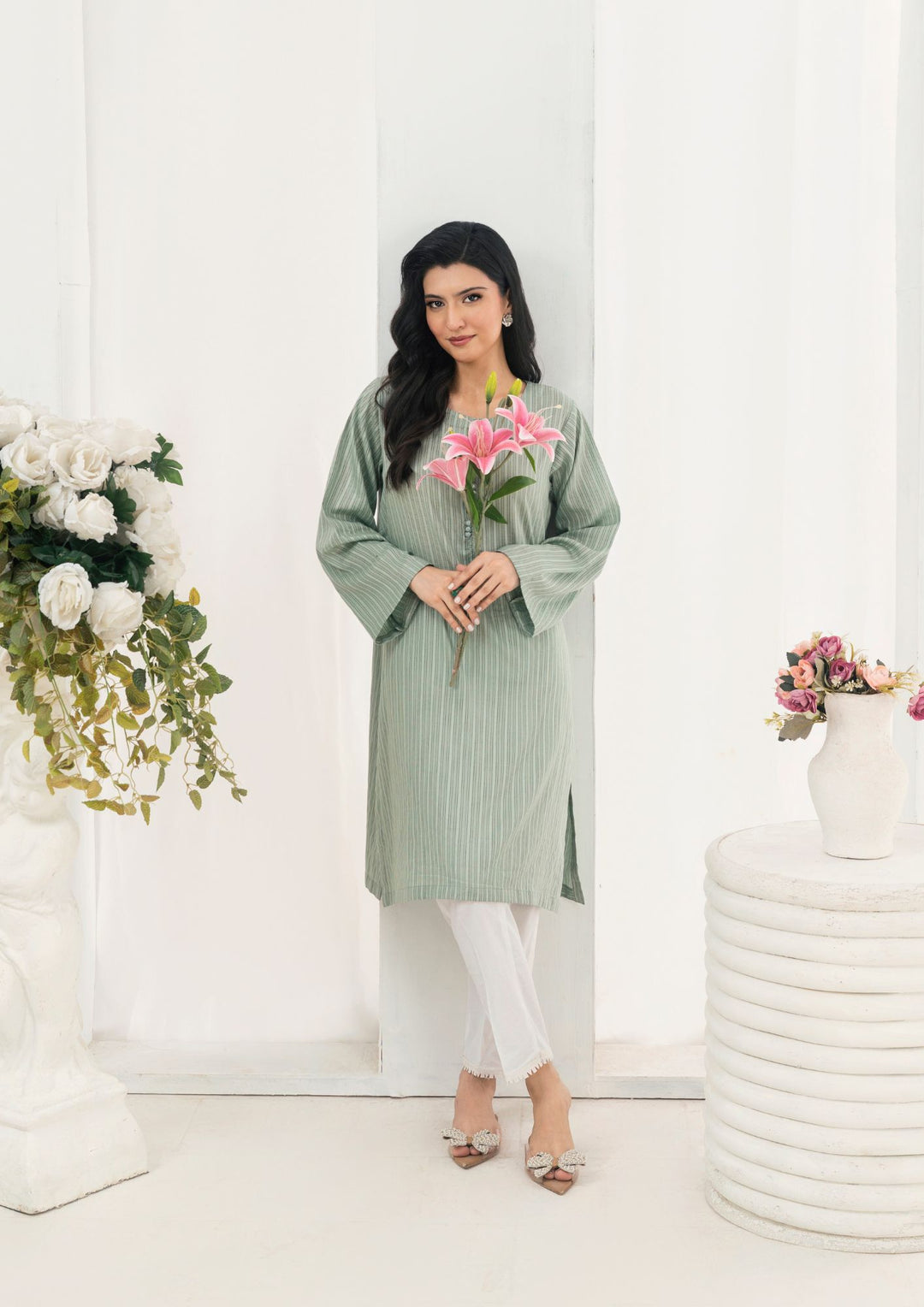 1Pc Bubble Lawn Tunic BUB-B25-0001