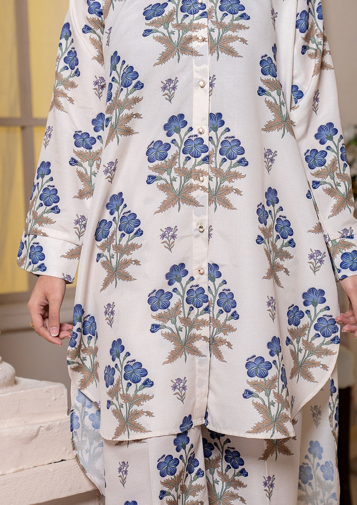 2Pc Digital Print Arabic Silk Lawn Gulmeena-G26-0015