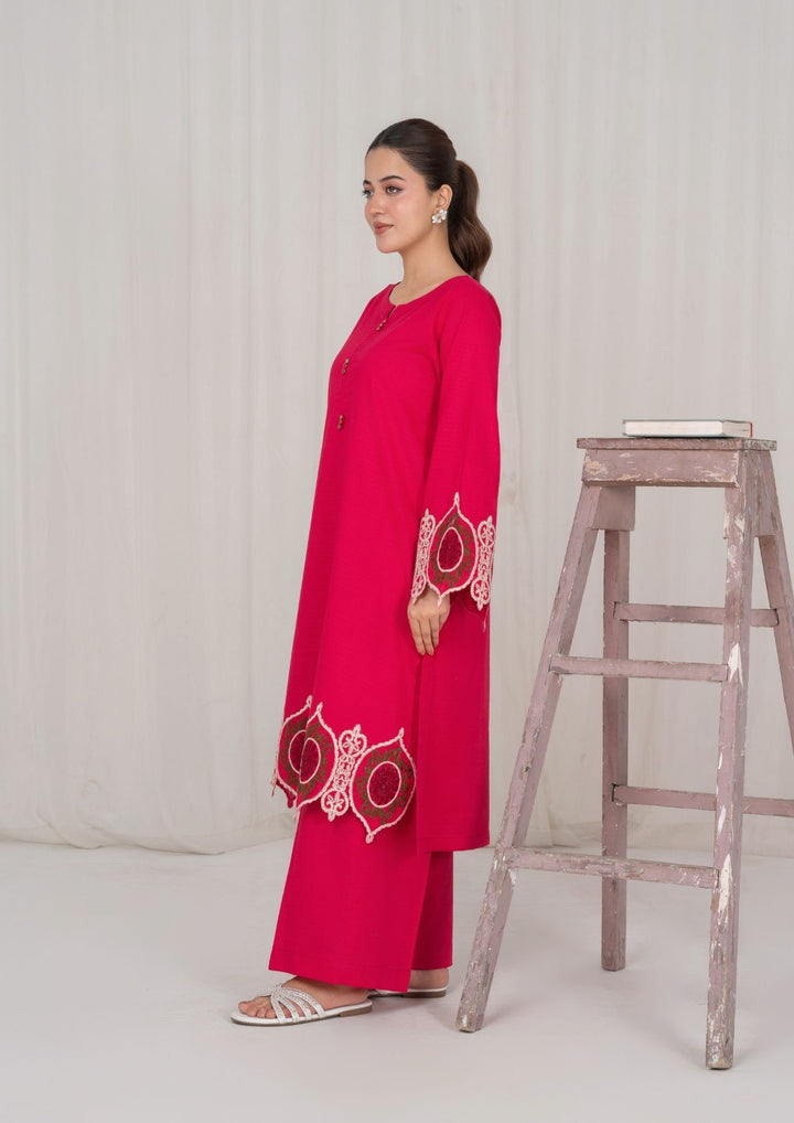 2Pc Hot Pink Embroidered Lawn RIW-R26-0011