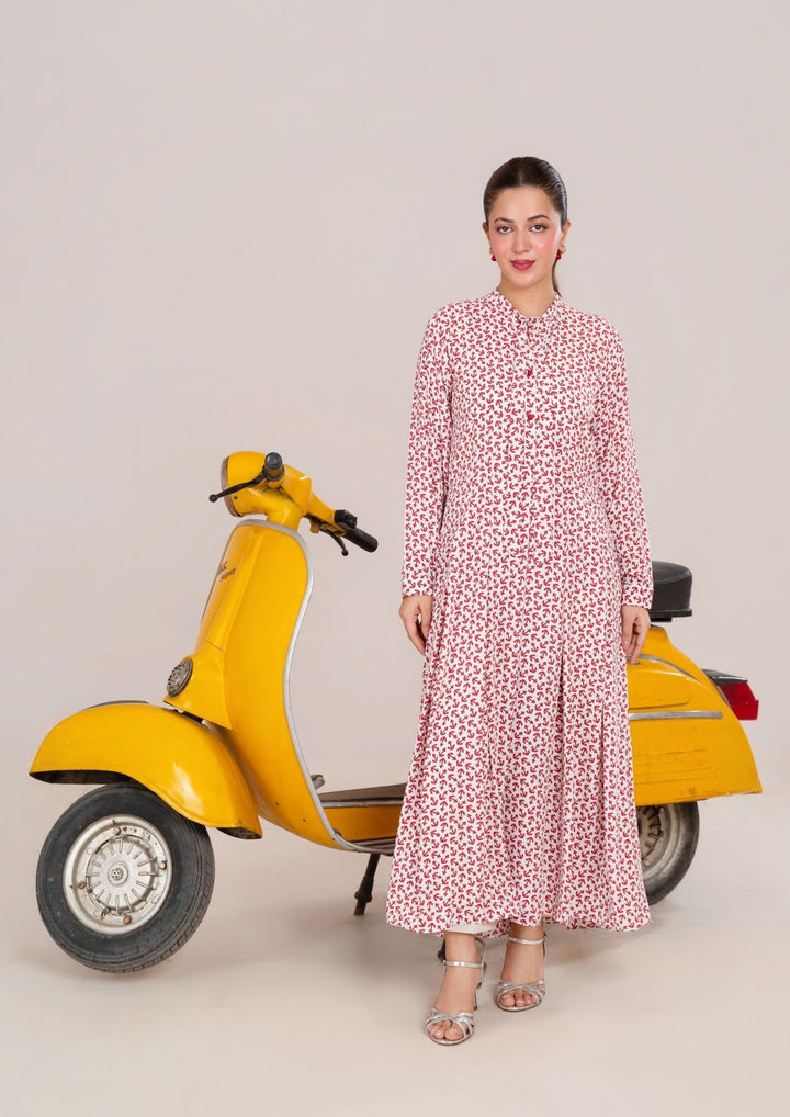 1Pc Digital Print Georgette Long Tunic JUPITER-F25-0035