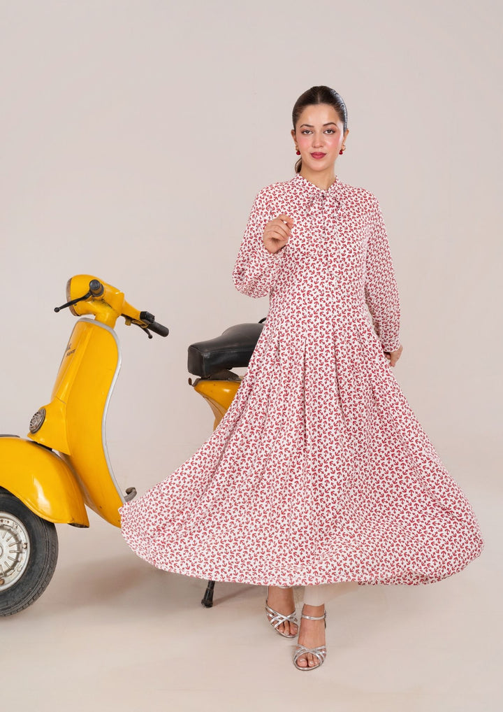 1Pc Digital Print Georgette Long Tunic JUPITER-F25-0035