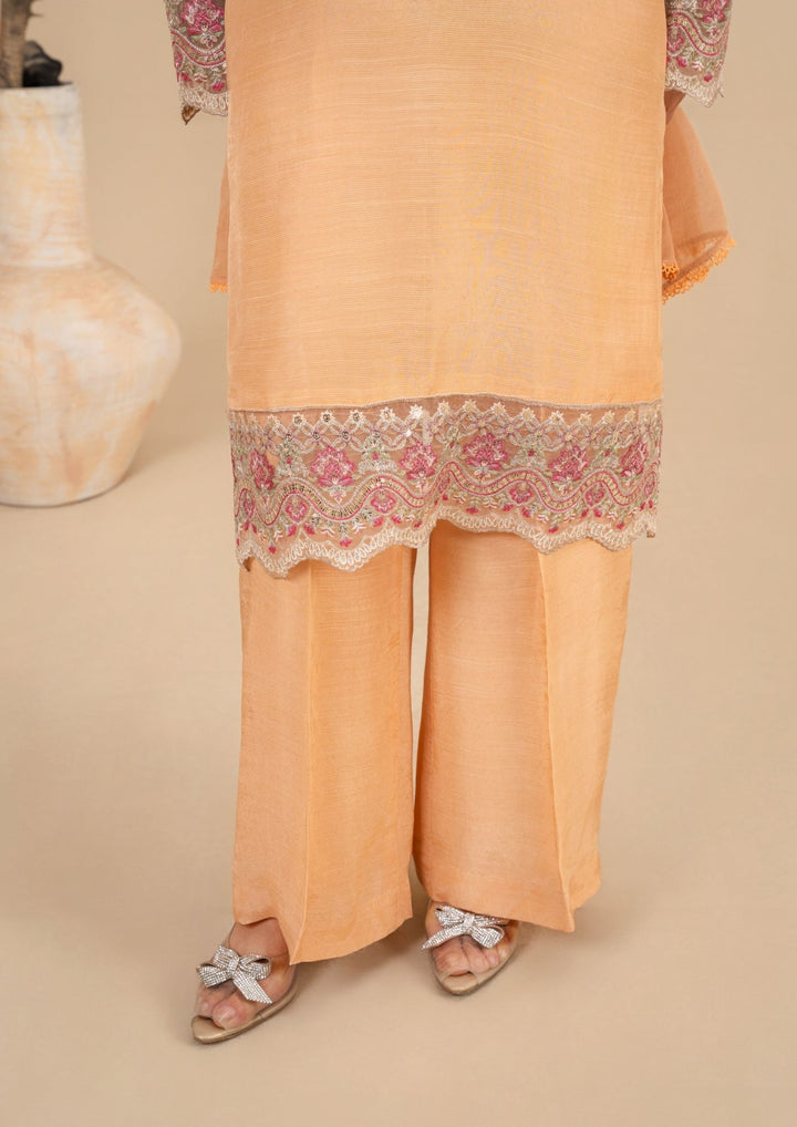 3Pc Embroidered Silk Viscose Soft Peach JASHAN-J26-0015