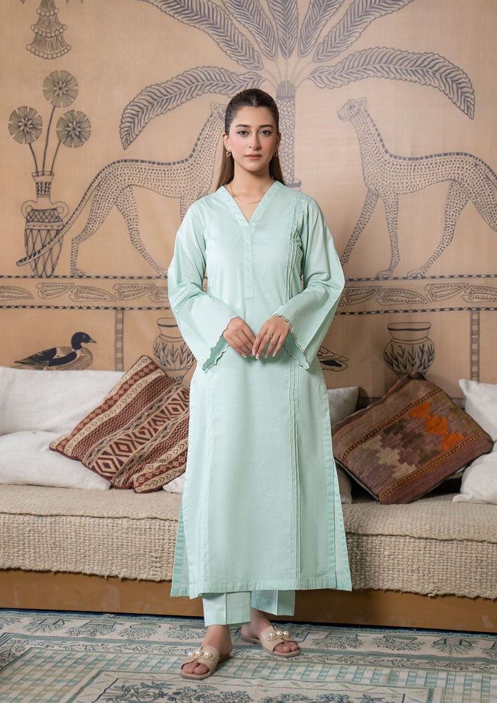 2Pc Cotton Lawn Mint Green ROZ-R26-0014