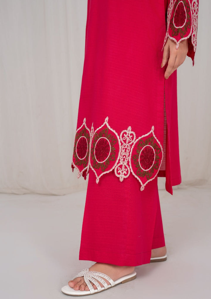 2Pc Hot Pink Embroidered Lawn RIW-R26-0011