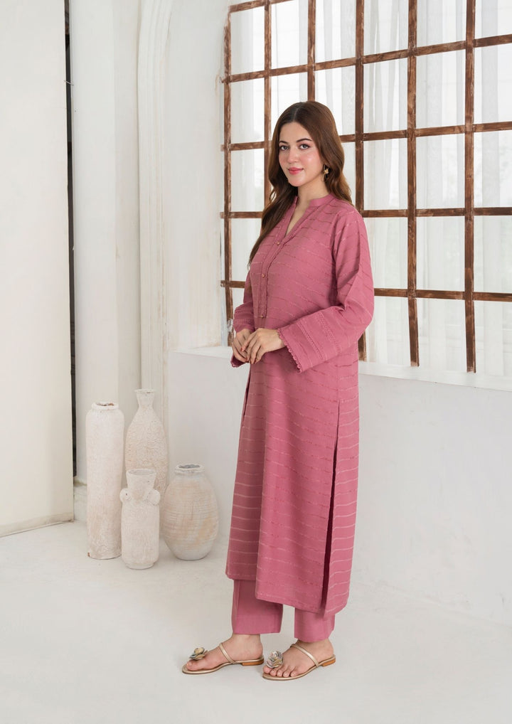 3pc Alpine Velvet Shirt with Velvet Border Shawl and Plain Trouser AML-W25-0012
