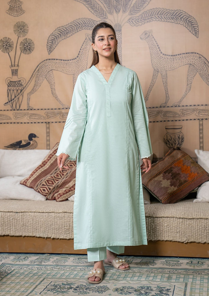 2Pc Cotton Lawn Mint Green ROZ-R26-0014