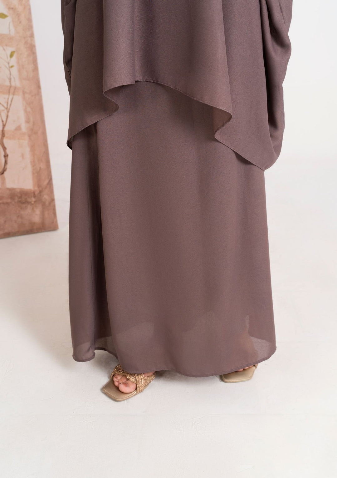 2PC Georgette Kaftan with Skirt JUPITER-F25-0004