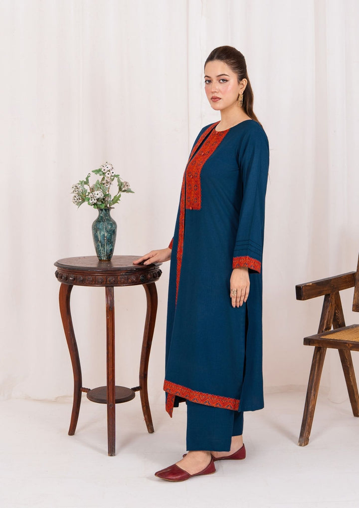 3pc Embroidered Alpine with Embroidered Border Shawl AML-W25-0028