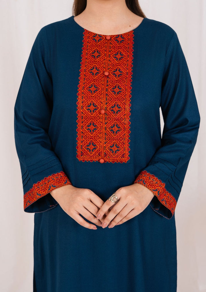 3pc Embroidered Alpine with Embroidered Border Shawl AML-W25-0028