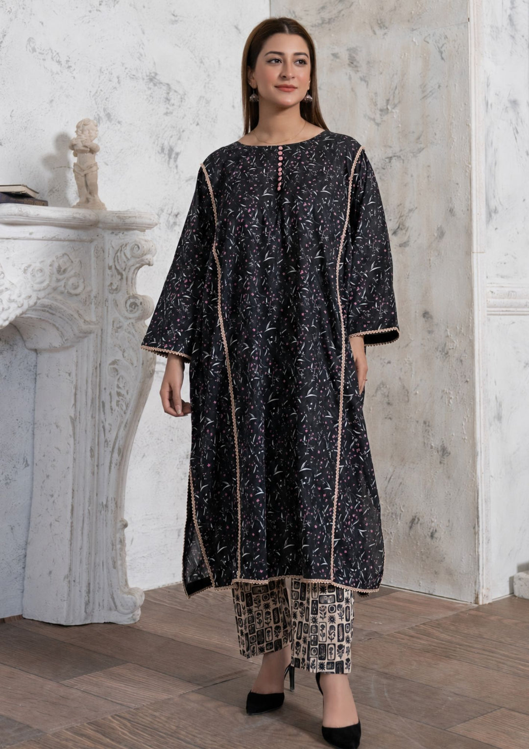 2Pc Digital Print Lawn Gulmeena-G26-0032