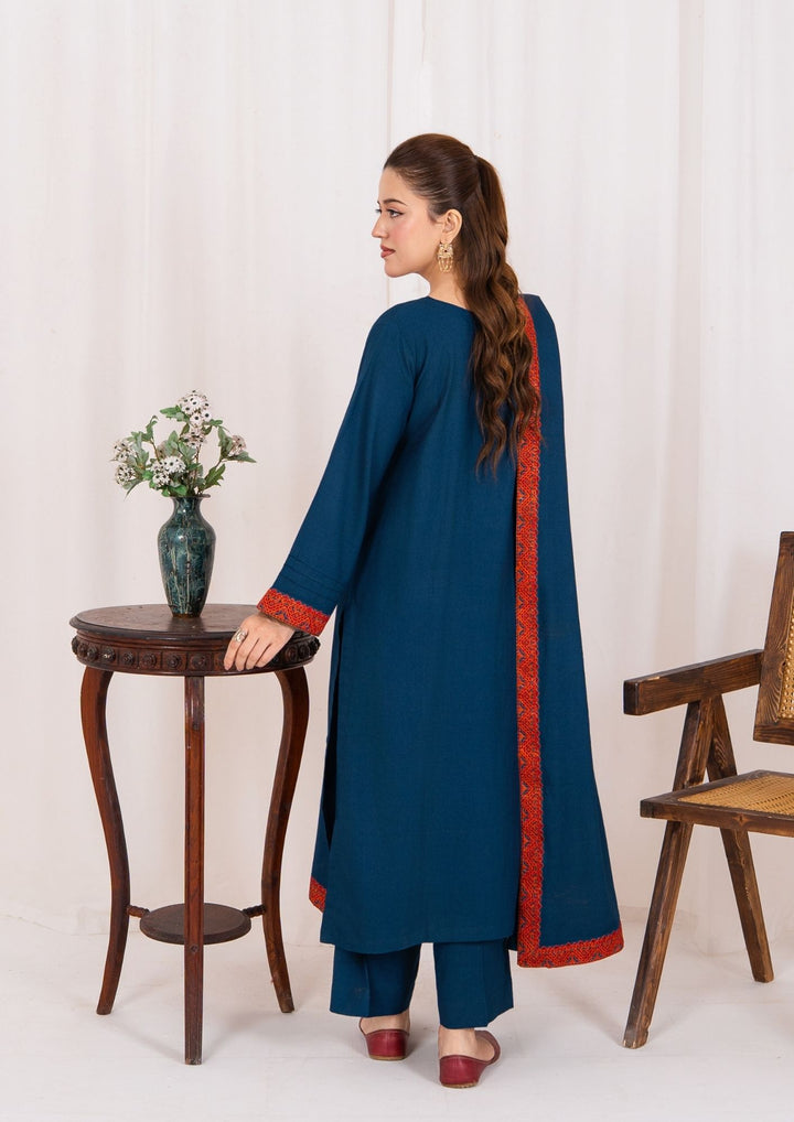3pc Embroidered Alpine with Embroidered Border Shawl AML-W25-0028