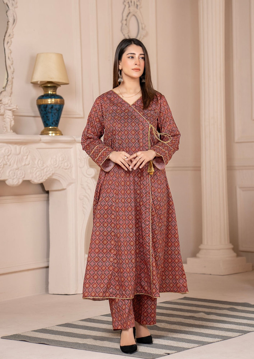 2Pc Digital Print Lawn Angrakha Gulmeena-G26-0022