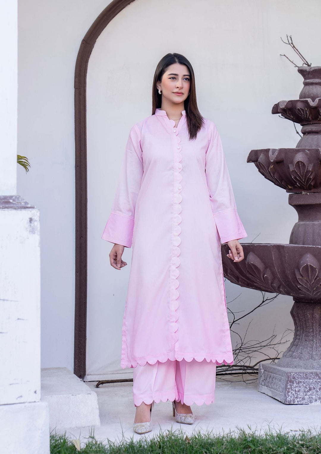 2Pc Digital Print Arabic Silk Lawn JUPITER-S26-0008