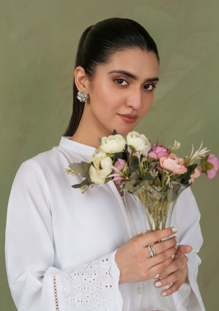 2pc Schiffli Embroidered Set Rozana-S25-0023