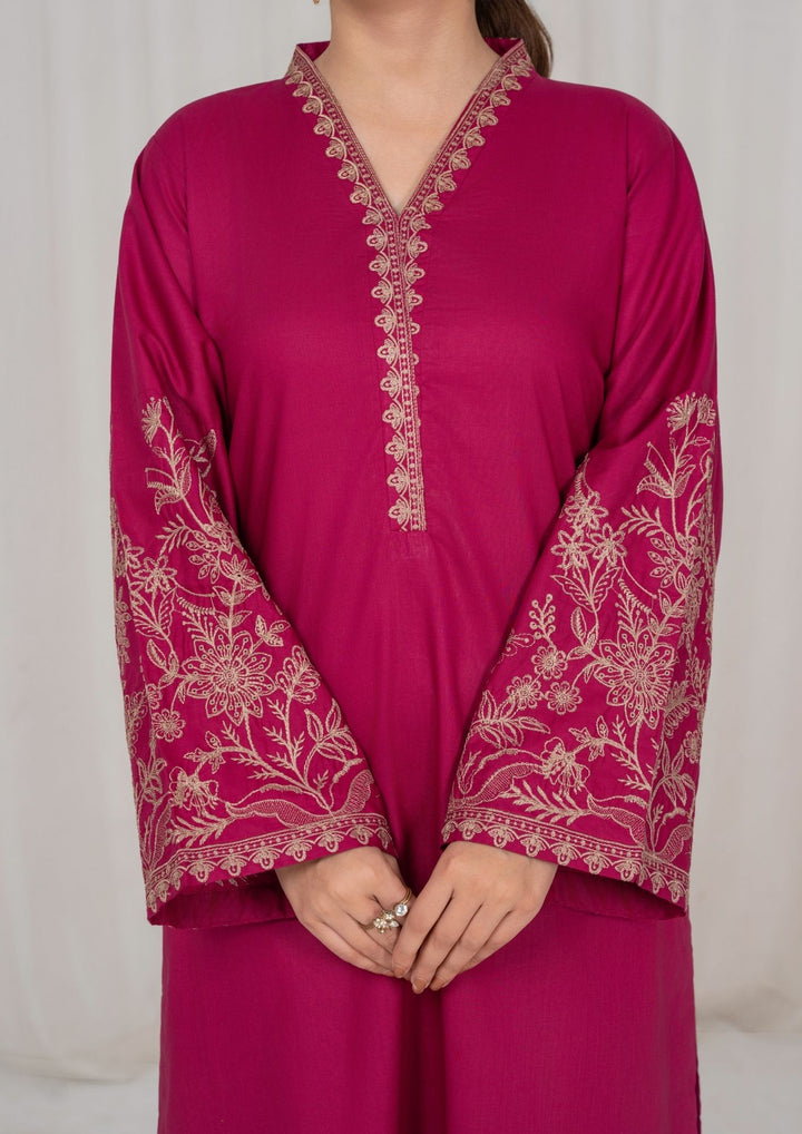 2Pc Burgundy Embroidered Lawn RIW-R26-0013