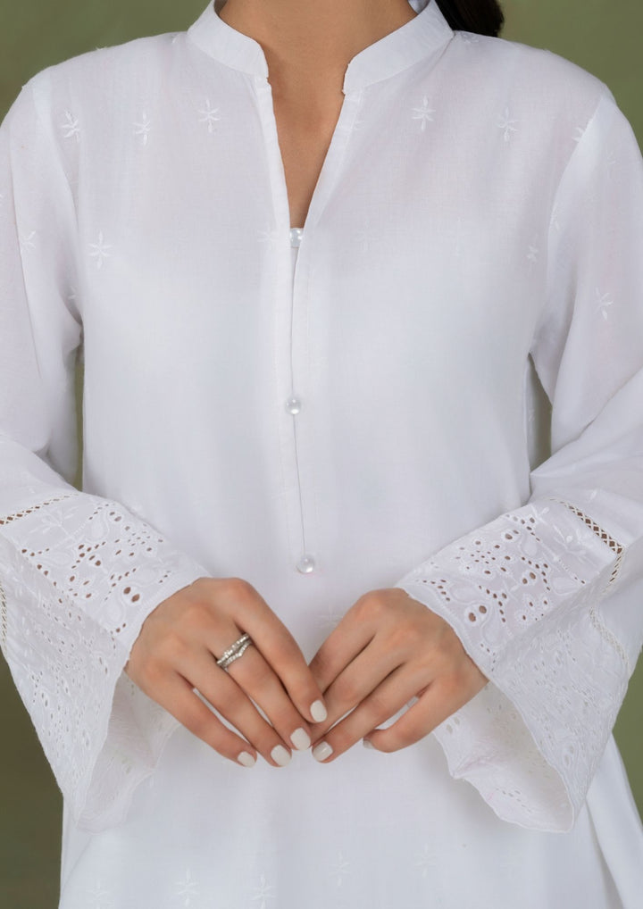 2pc Schiffli Embroidered Set Rozana-S25-0023