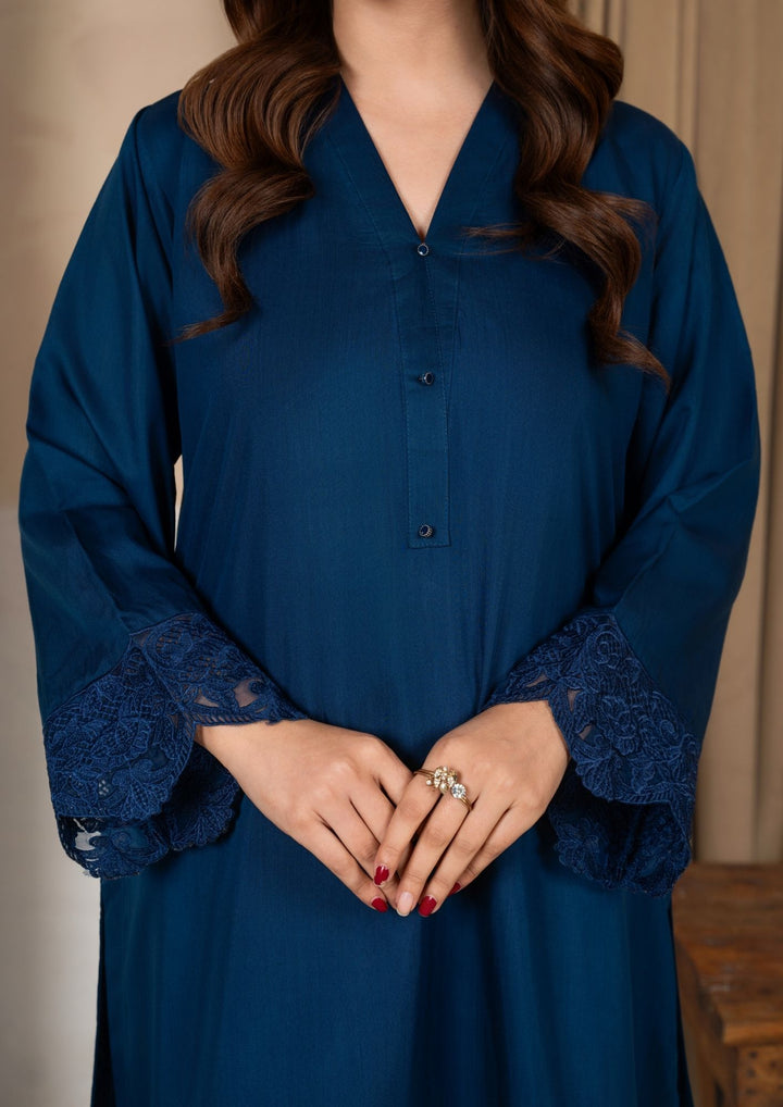 3Pc Embroidered Silk Viscose with Farshi Shalwar Teal JASHAN-J26-0012