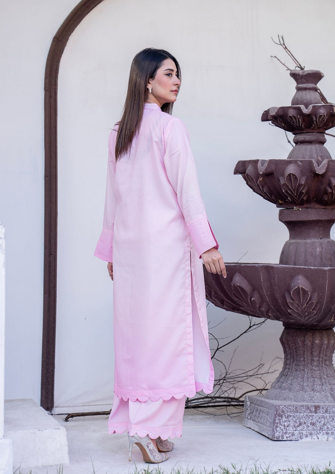 2Pc Digital Print Arabic Silk Lawn JUPITER-S26-0008