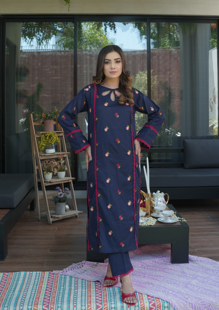 2Pc Embroidered Lawn EMB-R24-0007