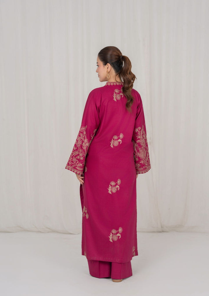 2Pc Burgundy Embroidered Lawn RIW-R26-0013