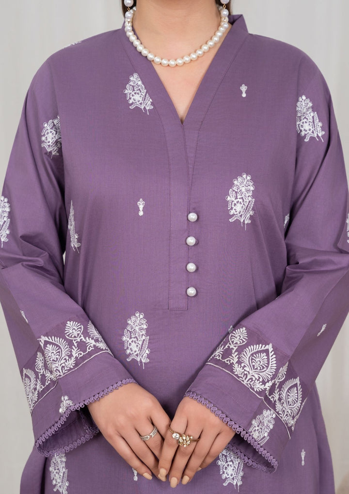 3Pc Embroidered Lawn with Embroidered Border Chiffon Dupatta JASHAN-J26-0038