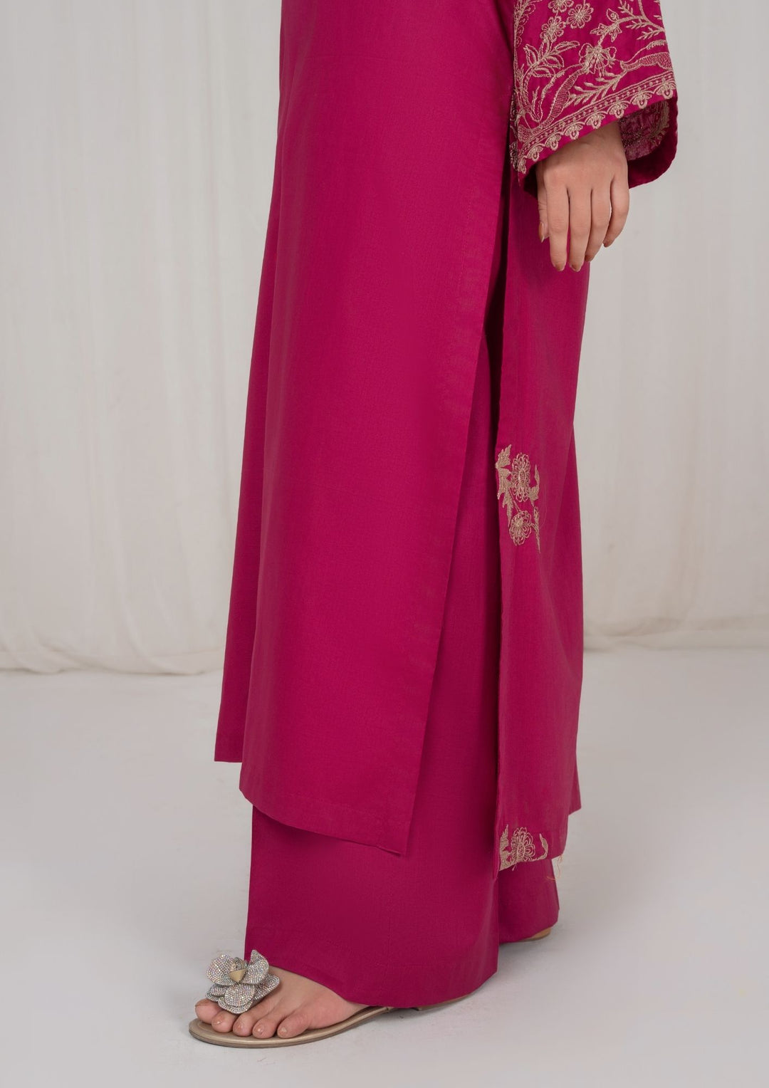 2Pc Burgundy Embroidered Lawn RIW-R26-0013