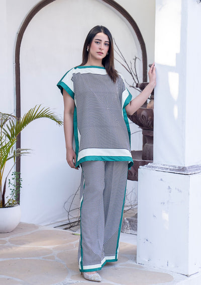 2Pc Digital Print Arabic Silk Lawn JUPITER-S26-0002