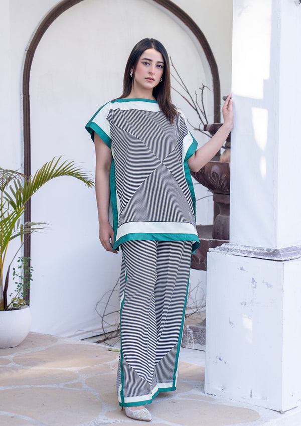 2Pc Digital Print Arabic Silk Lawn JUPITER-S26-0002
