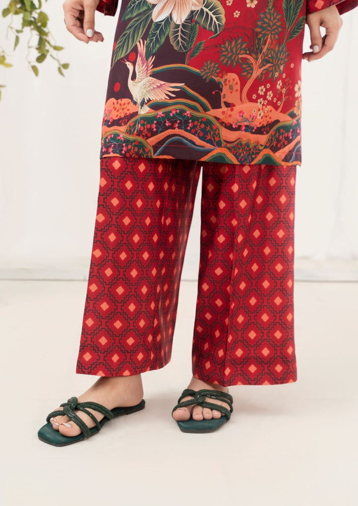 2Pc Printed Arabic Silk AML-W25-0040