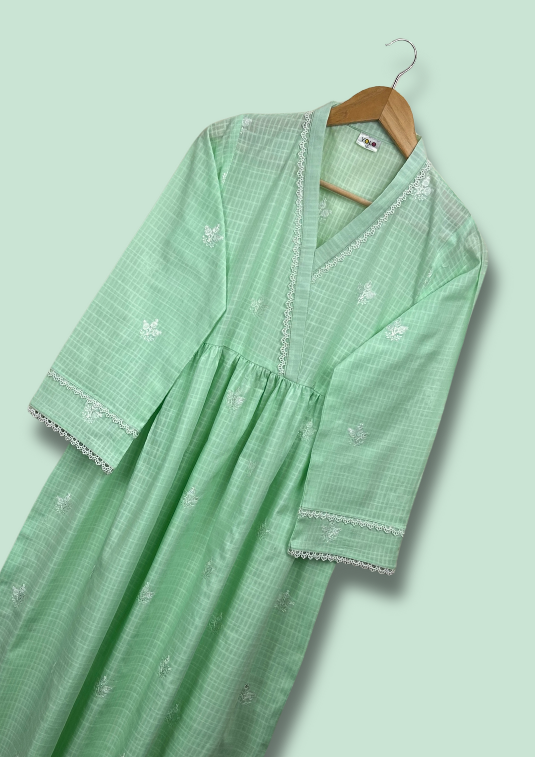 1Pc Embroidered Lawn Long Tunic EMB-R24-0015