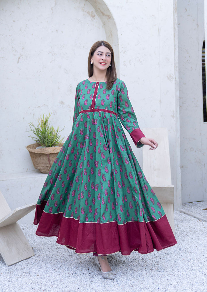 2Pc Digital Print Lawn Frock RIW-R26-0027
