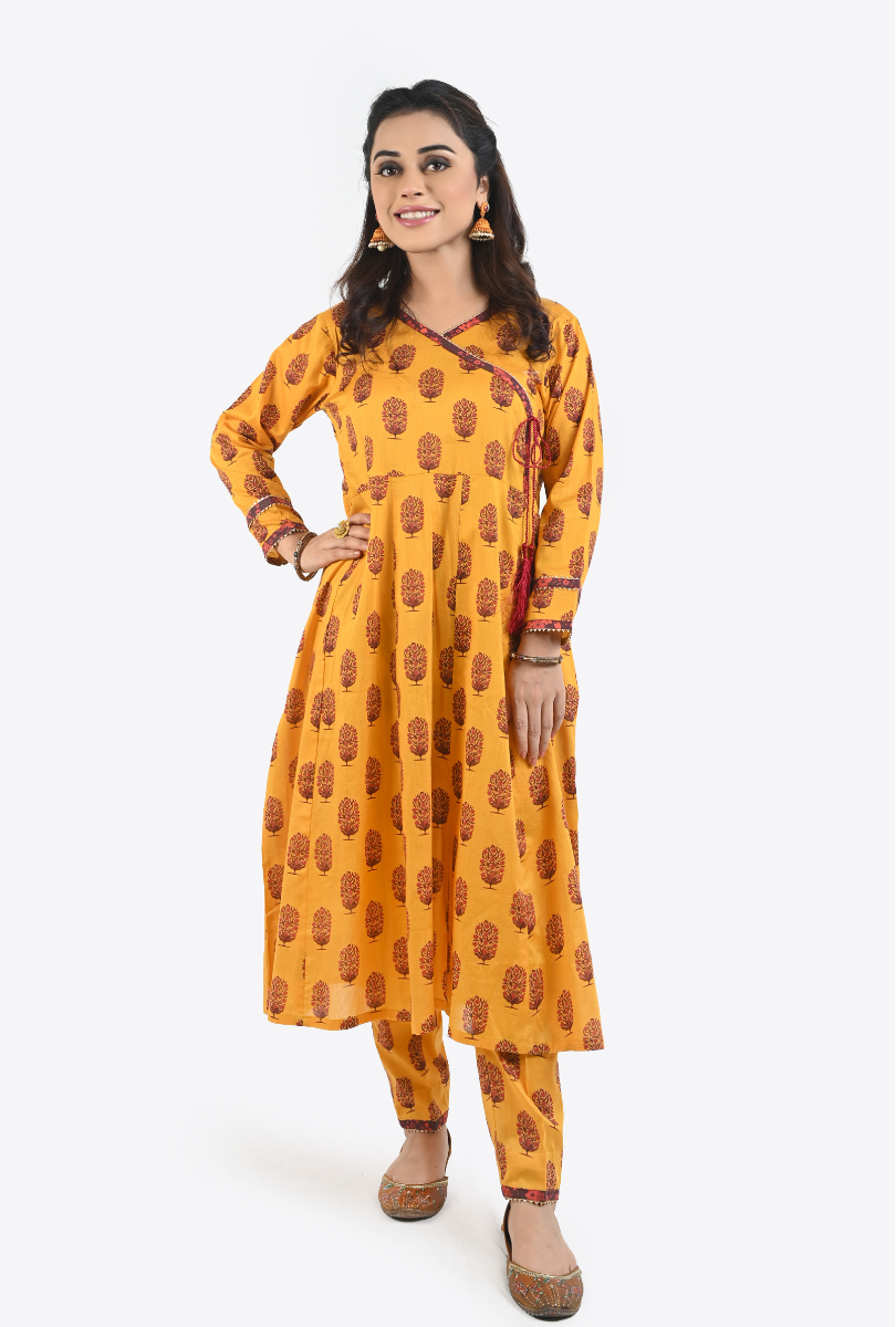 Angrakha Style Latest Casual Frock Design 2018 Frock Designs For