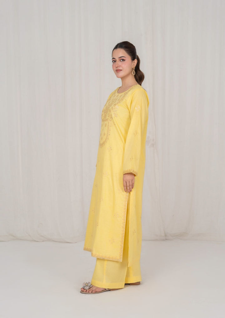 2Pc Lemon Embroidered Lawn RIW-R26-0014